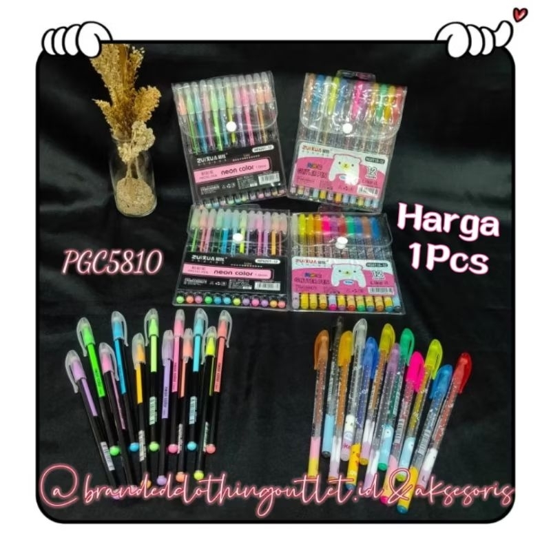 

(1PCS) PEN GEL GLITTER WARNA 1,0MM / PULPEN PELANGI BLINK BLINK / PENA GLITER ZUIXUA / BALPOINT VIRAL / NEON BALLPOINT COLORFUL / PGC581013