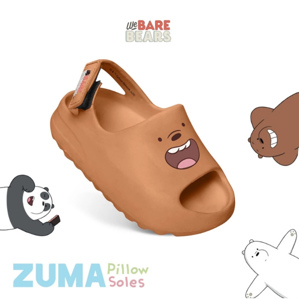 Zuma Sandals We Bare Bears - Baby Brown | Sandal Bayi | Sandal Anak | Sandal Zuma