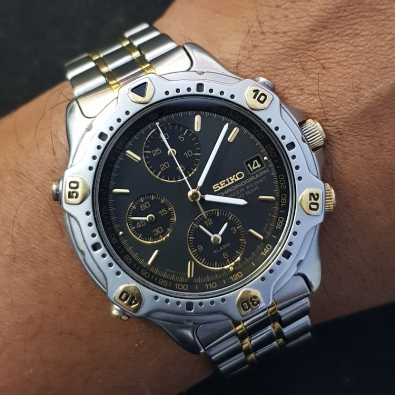 Seiko Vintage Alarm Chronograph JDM 7T32 Original