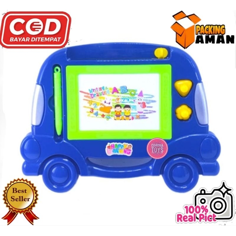 

COD PROMO LKL006 MAINAN MURAH ANAK PAPAN TULIS KATAKTER MOBIL / PAPAN TULIS MAGNET