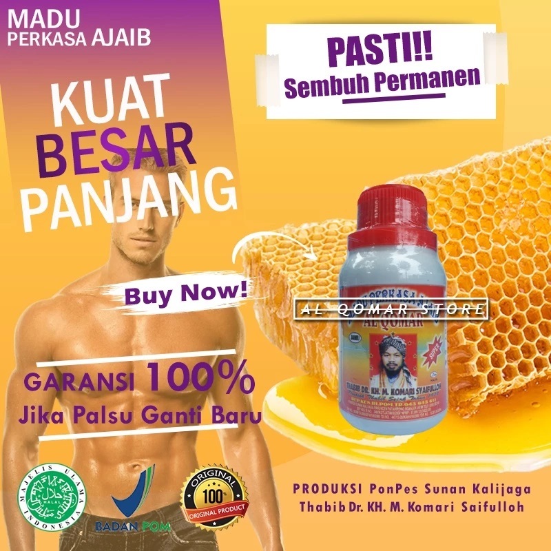 ‎MADU PRIA PERKASA AL QOMAR KUAT TAHAN LAMA MENAMBAH STAMINA PRIA DEWASA BESAR DAN PANJANG