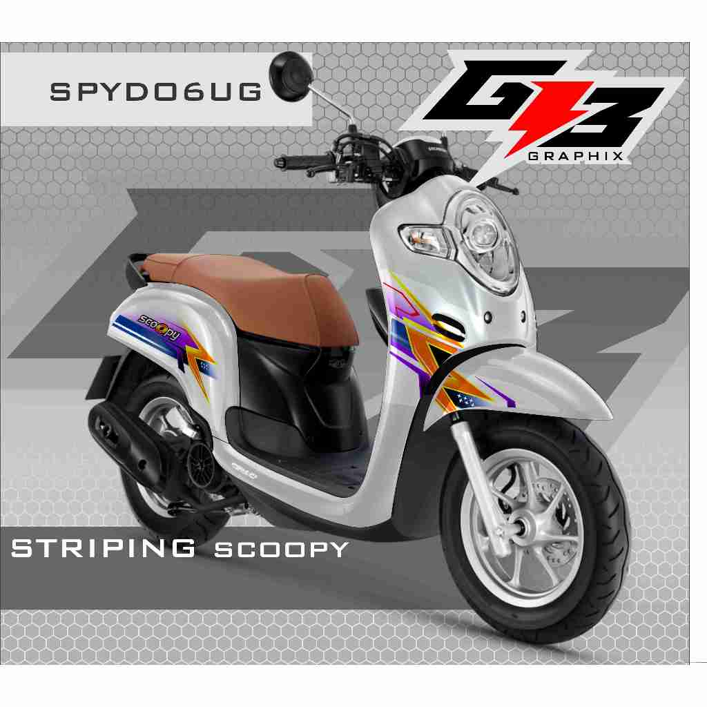STRIPING SCOOPY NEW 2017-2019 - STRIPING VARIASI SCOOPY DESAIN RACING