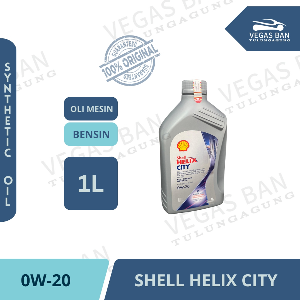 SHELL Helix City SAE 0W-20 Oli Mobil Bensin Full Synthetic 1 Liter