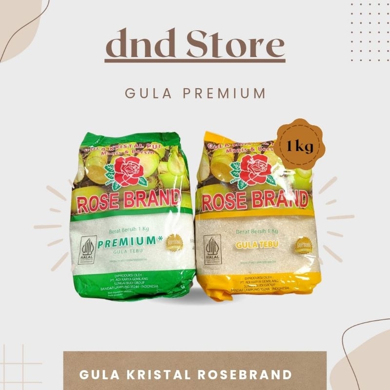 

Rose Brand Gula Tebu Murni netto 1KG