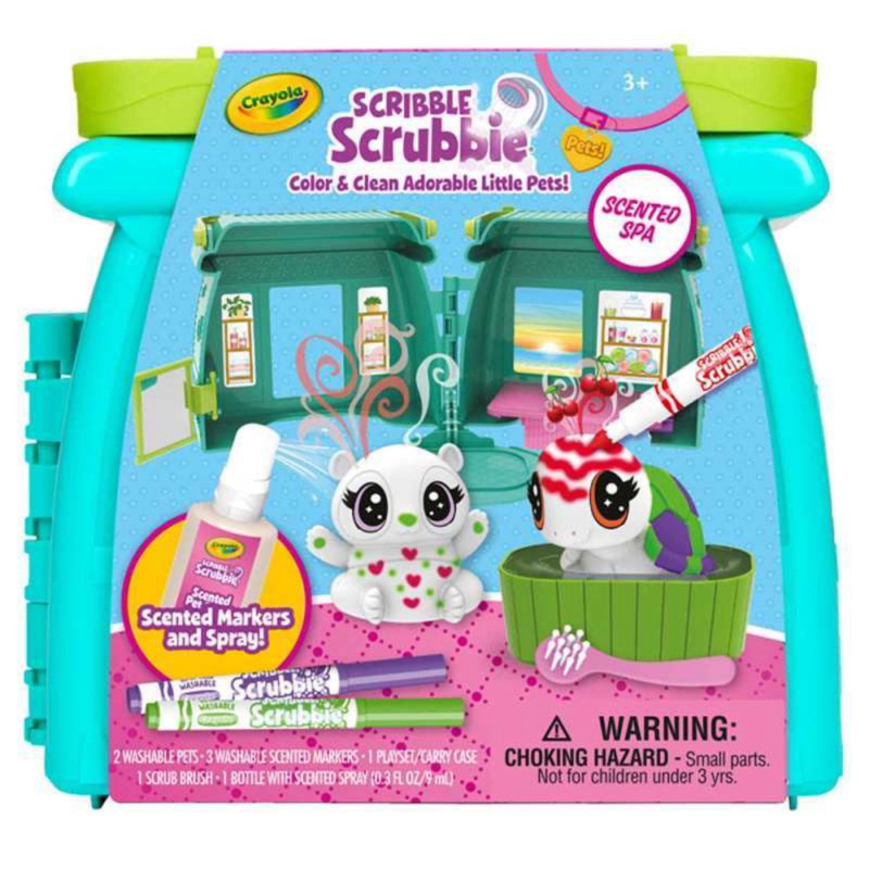 

Crayola Scribble Scrubbie Color & Clean Adorable Little Pets Scented Spa