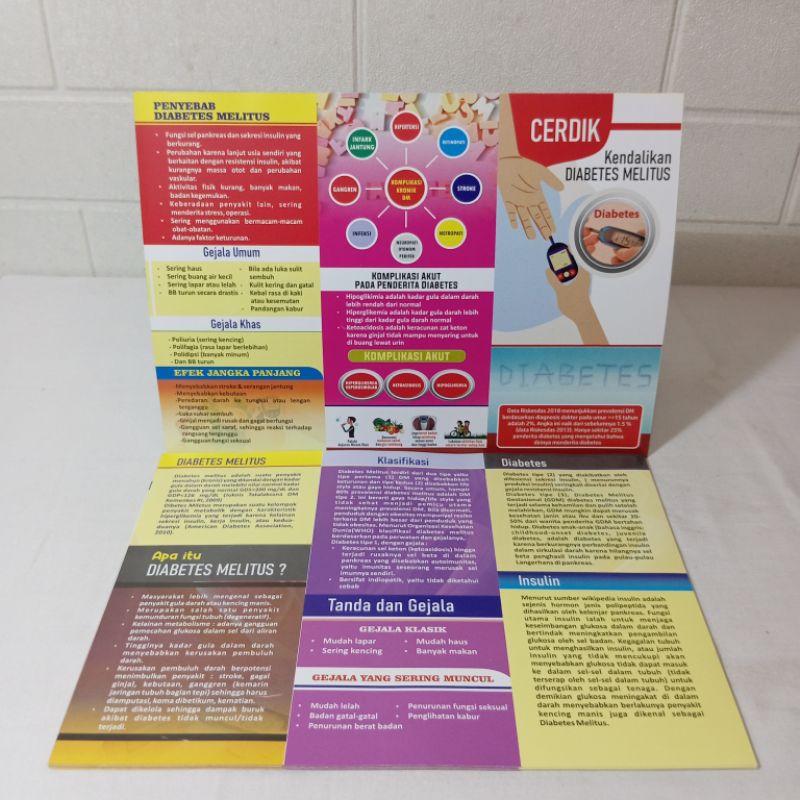 Leaflet Diabetes Melitus / Leaflet Edukasi / Leaflet Kesehatan