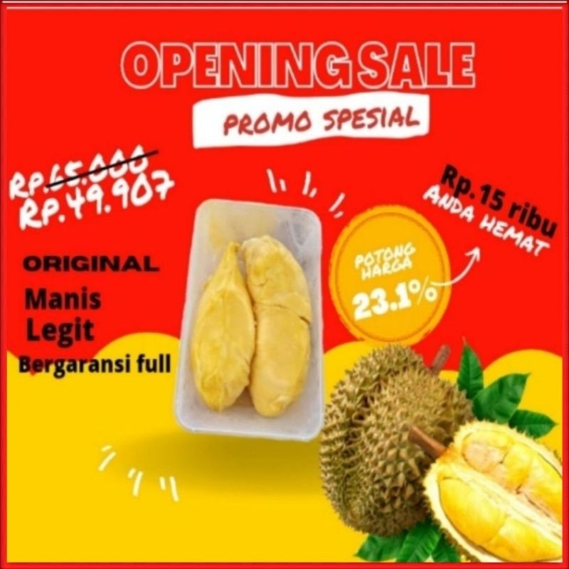 

Durian Montong Kupas Premium - durian Montong Frozen 500gr