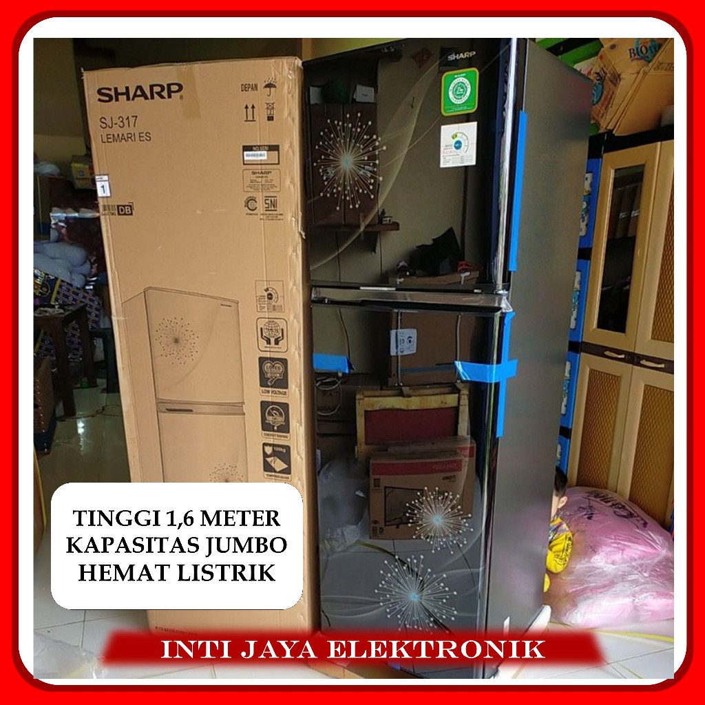 KULKAS SHARP 2 PINTU JUMBO SJ-317MG / SJ-316MG TANPA SALJU KAPASITAS JUMBO || SJ316MG SJ317MG SJ 317
