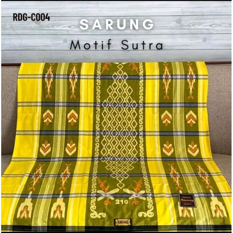sarung motif sutra angker mangga 100% tenun