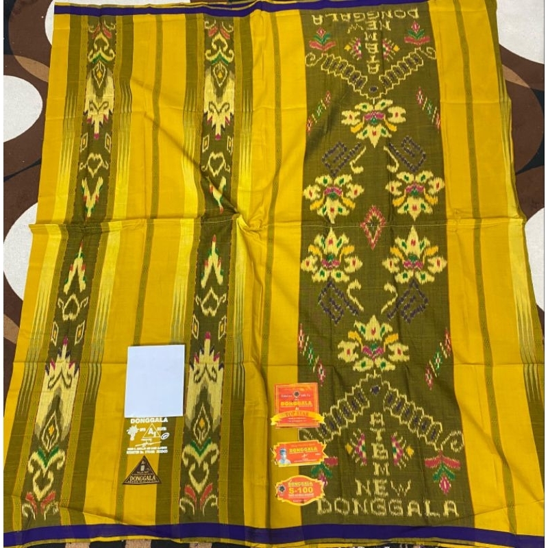 [PROMO] SARUNG DONGGALA HIJAU ASLI SUTRA A1 JAHIT TENGAH