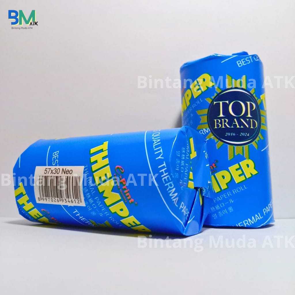 

Kertas Thermal 57x30 Neo e-Print | Kertas Mini Printer | Kertas Struk Kasir | Kertas Roll | Kertas Termal | Kertas Thermal Biru | Themper | Thermal Paper Roll 57x30 mm Neo | e-Print