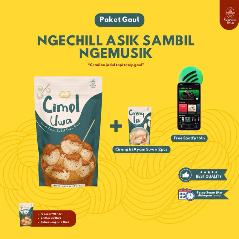 

BUY 1 CIMOL MOZZA GET 1 CIRENG AYAM SUWIR ISI 2PCS FREE SPOFTY 1BULAN