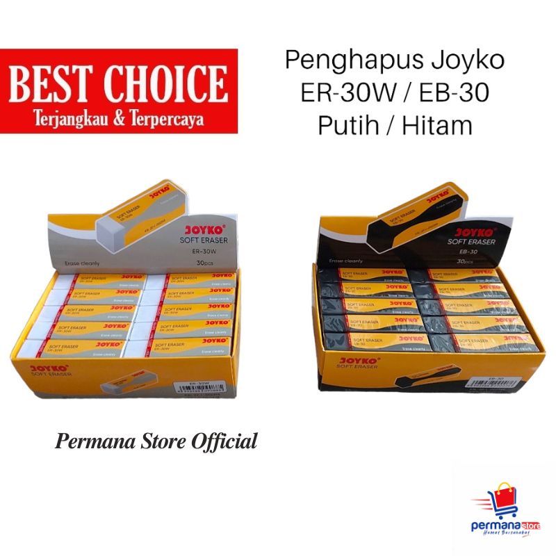 

Penghapus / Eraser Joyko Sedang EB-30W / ER-30W ( PACK )