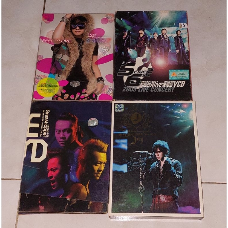 cd & vcd & dvd SHOW-Feel The Love / 5566-2003 Live Concert (2) / GRASSHOPPER-CONCERT 05 (2) / JAY CH
