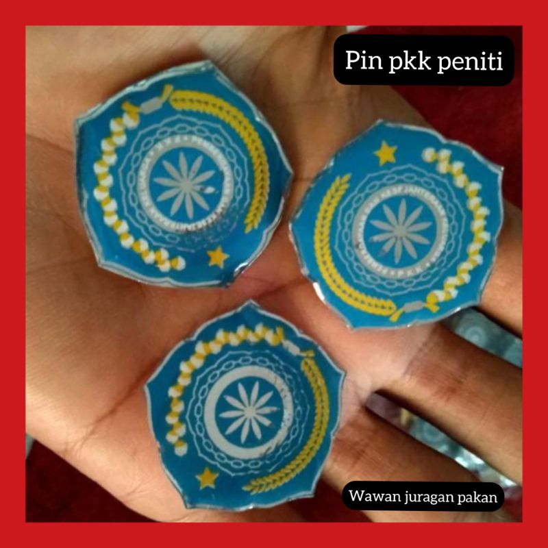 Pin PKK peniti / Bros PKK / PIN LENCANA AKSESORIS PKK