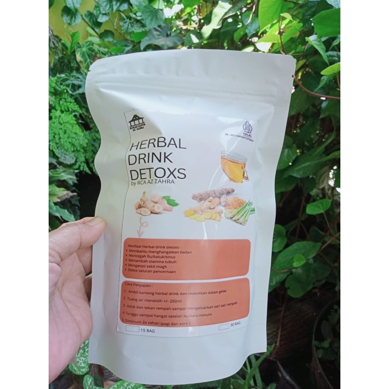 

Herbal Detox Drink Rumah Cantik Azzahra/ Teh Rimpang Dr Zaidul Akbar/ Resep JSR/ isi 15 kantong teh