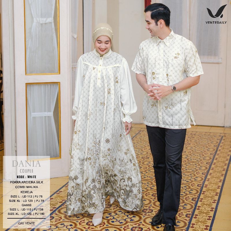 DANIA COUPLE BY VENTE DAILY BAJU COUPLE LEBARAN BAJU COUPLE ORI VENTE