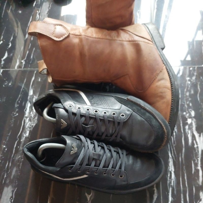 sepatu boots second ROG armani size 42