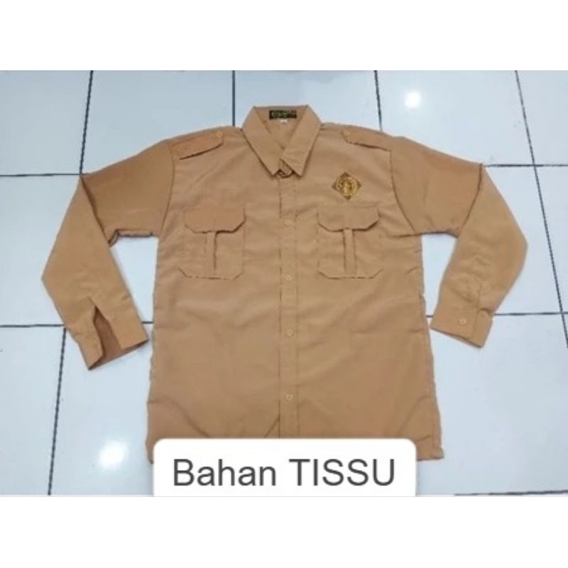Baju Pramuka pria anak SD-SMP-SMA / seragam sekolah anak lengan panjang pramuka
