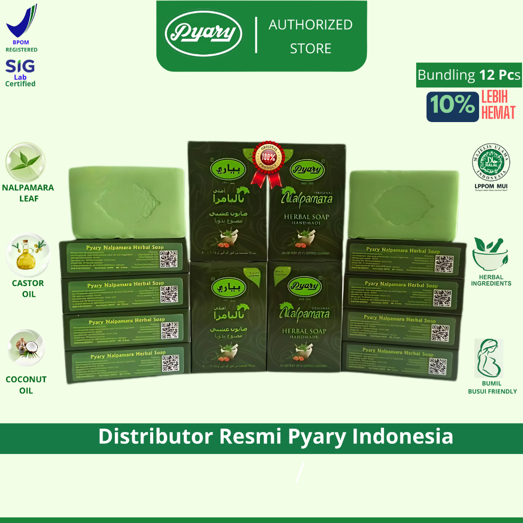 [Paket Hemat 12 PCS] NALPAMARA Sabun Pyary Nalpamara BPOM Distributor Resmi PyaryID