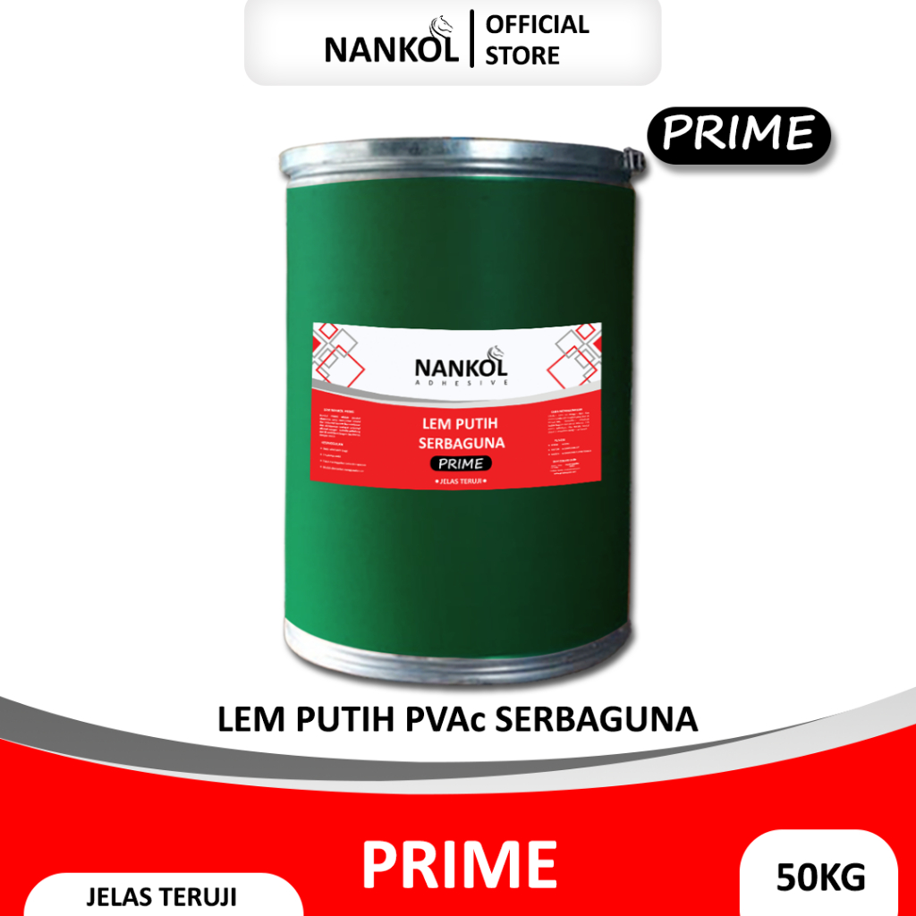 

Nankol Prime 50KG - Lem Putih Serbaguna PVAc