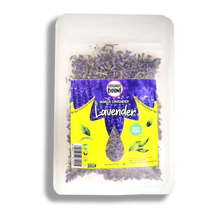 

Organic Boom! - Lavender Flower Dried Lavandula 25g Bunga Kering