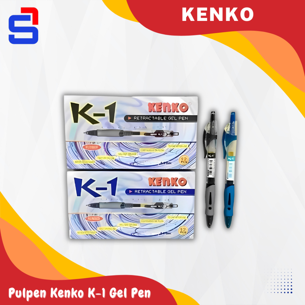 

Pulpen Kenko K-1 Gel Pen Retractable - Lusin 12 pcs