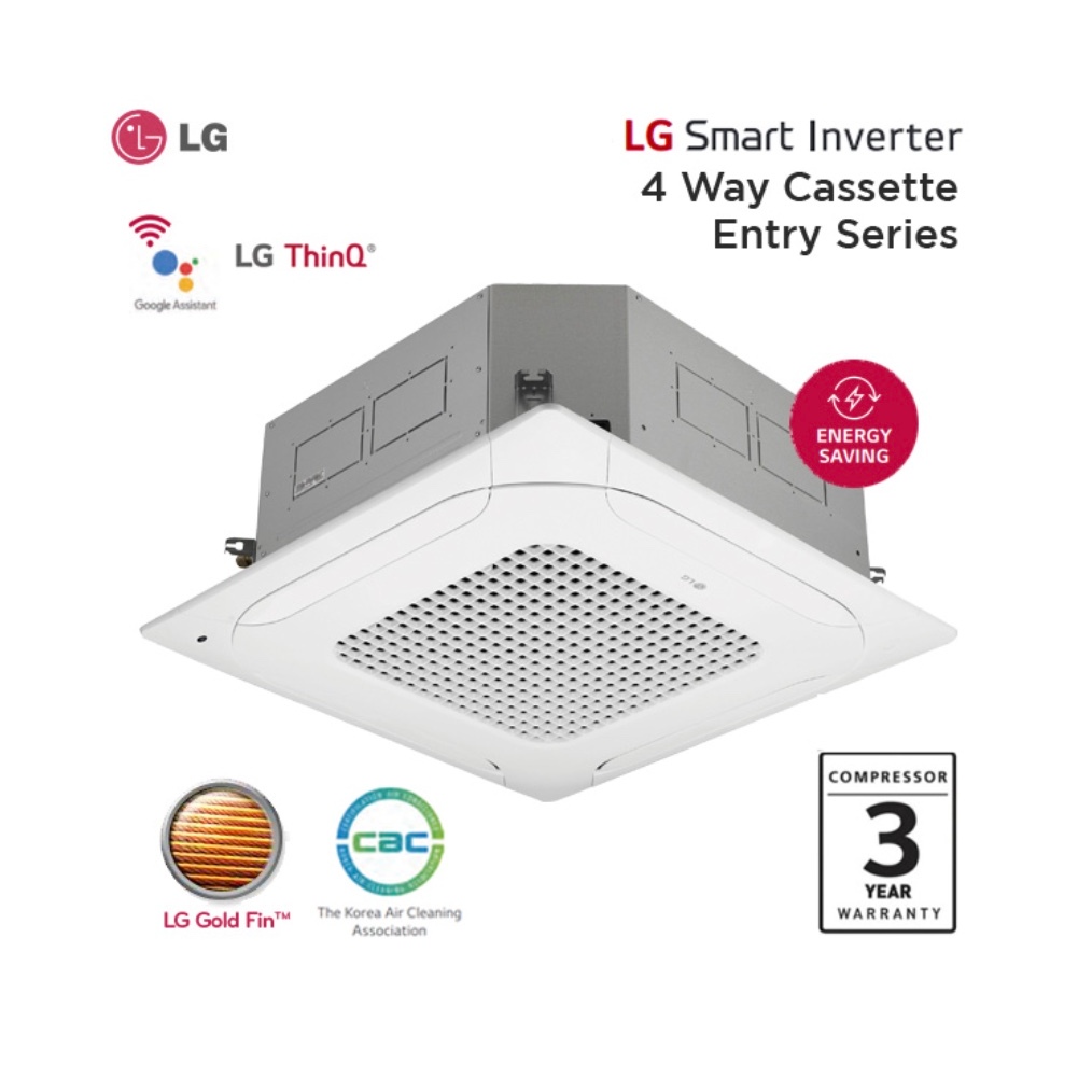 LG AC Cassette Entry Series 4 Way 2 1/2 PK -LG AC Cassette Entry Series 4 Way 2 1/2 PK - ZTNQ24GNLE0
