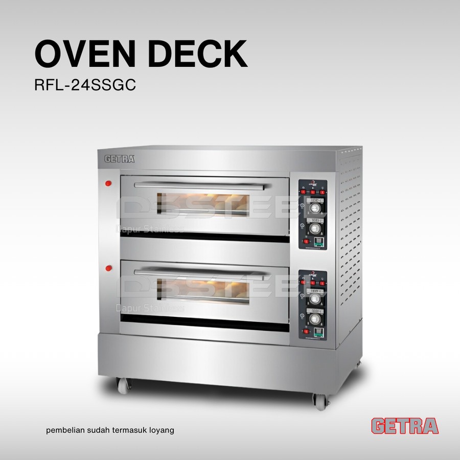 GETRA Oven Gas RFL-24SSGC/Oven Getra 2 deck 4 Loyang RFL 24SSGC/RFL24SSGC