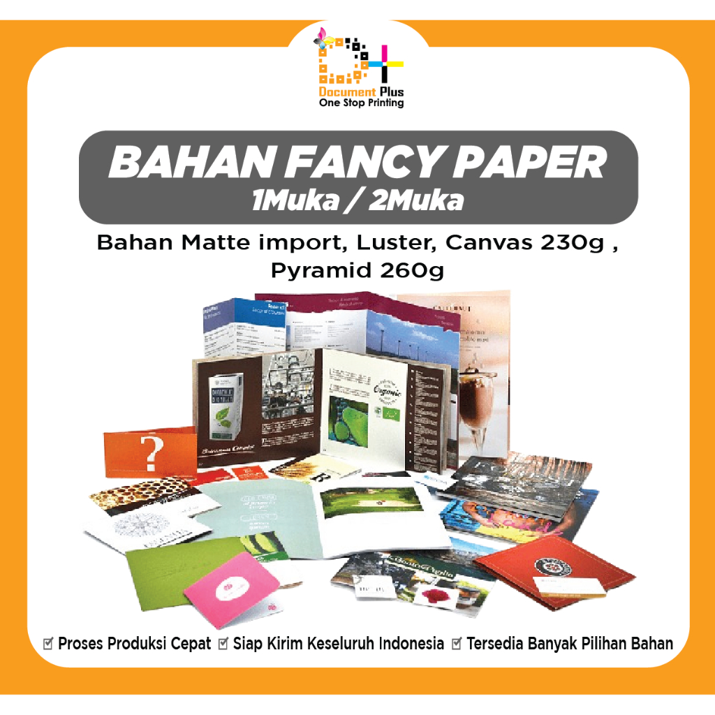 

Print Digital Kertas A3+ Premium Fancy Paper Matte import, Luster, Canvas230g, Pyramid260g