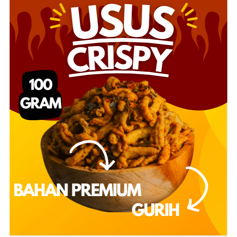 

CAMILAN SNACK USUS AYAM KRIPIK USUS DAUN JERUK BUMBU MELIMPAH 100G