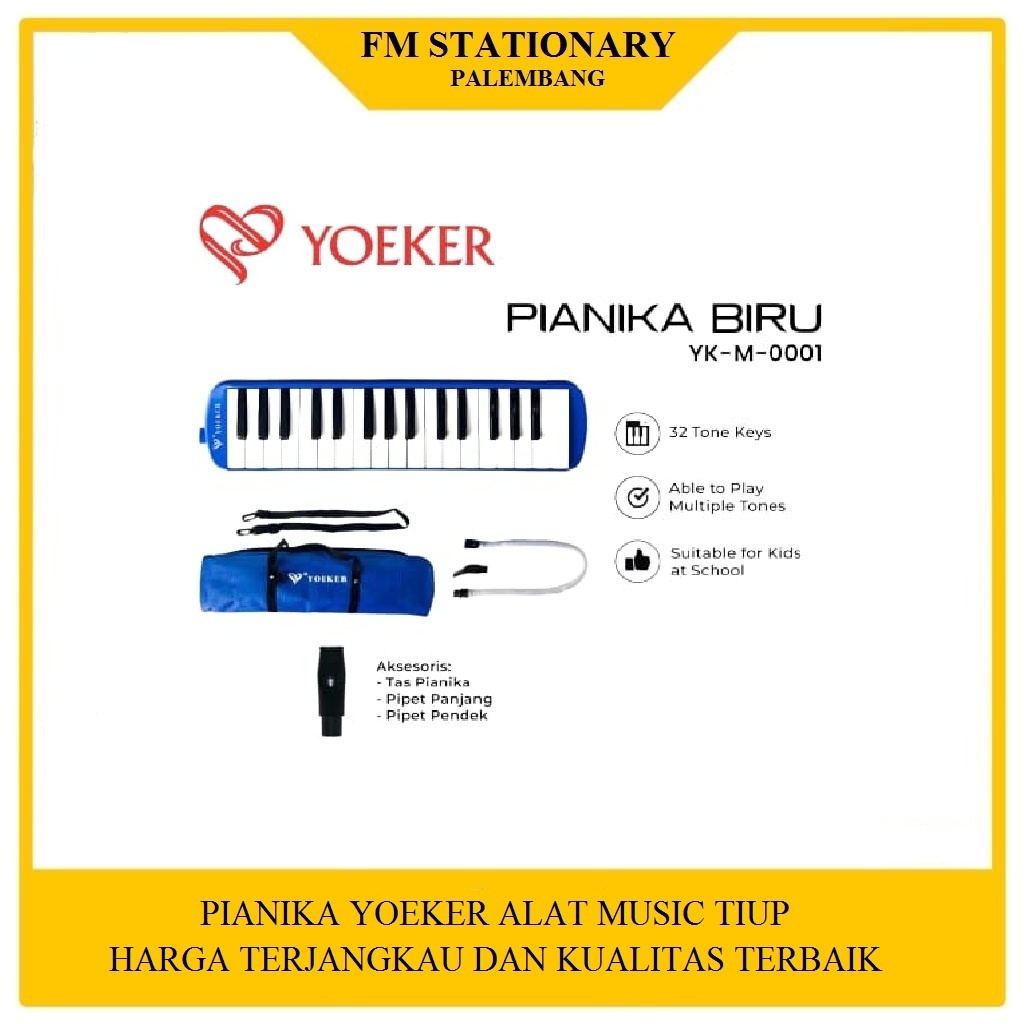 Pianika YOEKER Soft Case Alat Musik Tiup