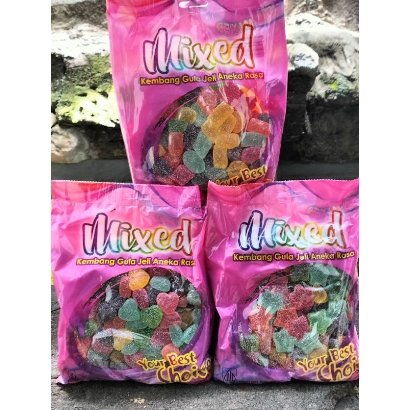 

Permen jelly mix waisun / warna warni / fruit 1kg exp 2026