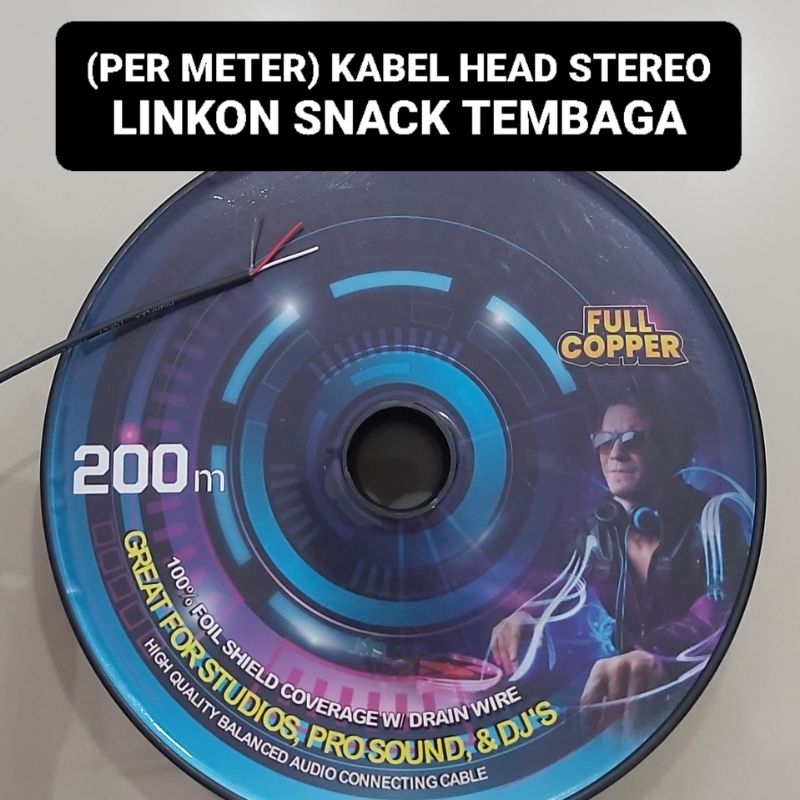 (PER METER) Kabel Head Stereo LINKON Isi 3 Snake FULL TEMBAGA Skerem