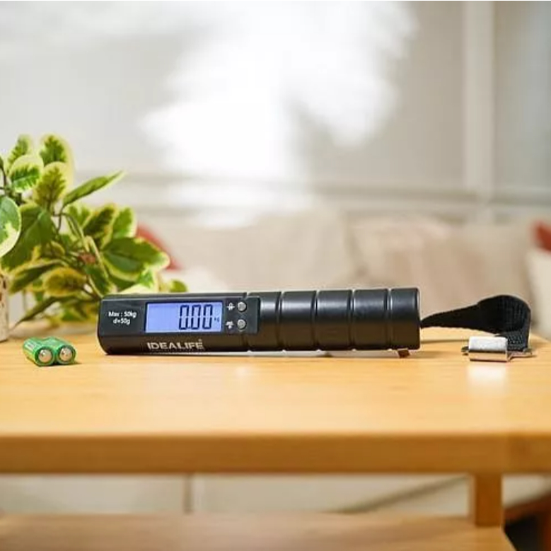 IDEALIFE - Digital Travel Scale 50KG/10GR - Timbangan Koper Digital - TS-5001