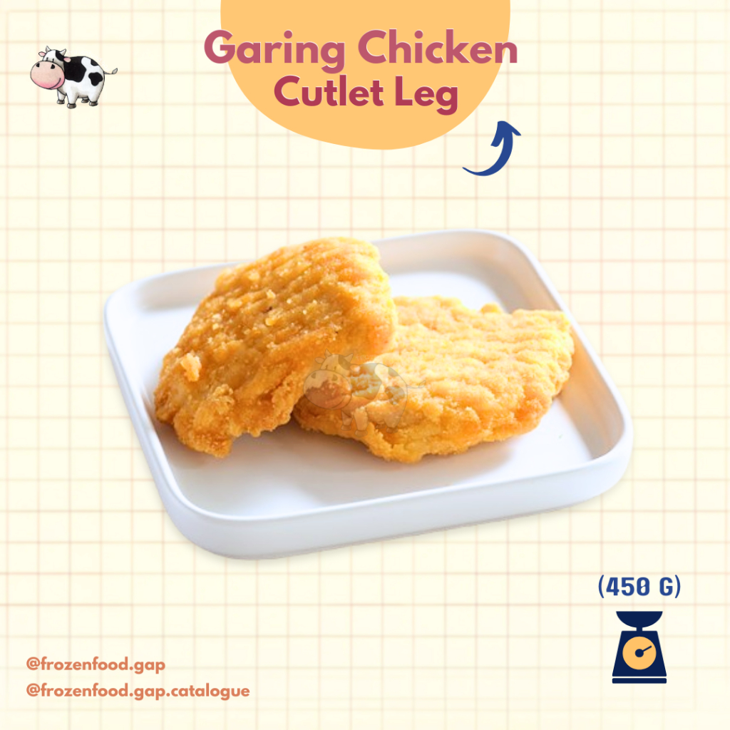 

GARING CHICKEN CUTLET LEG 450GR | FROZENFOODGAP