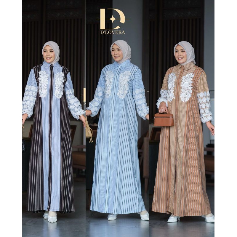 Shila dress gamis terbaru premium original by D'lovera