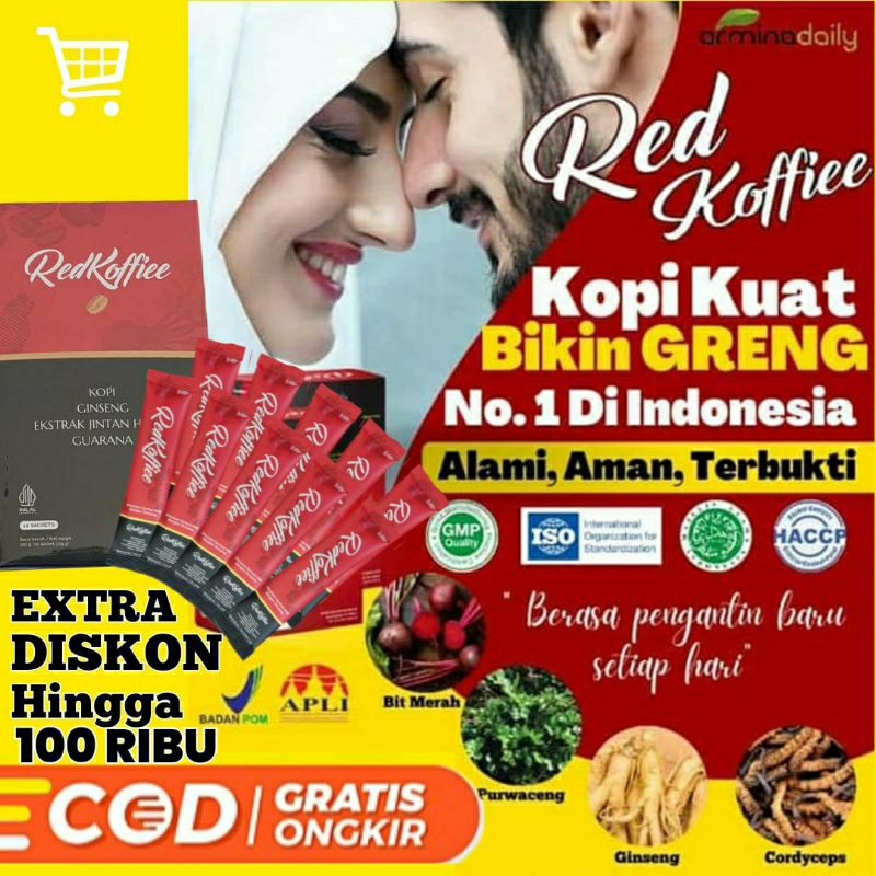 

Red Koffiee Kopi Merah Stamina Promil Armina Daily