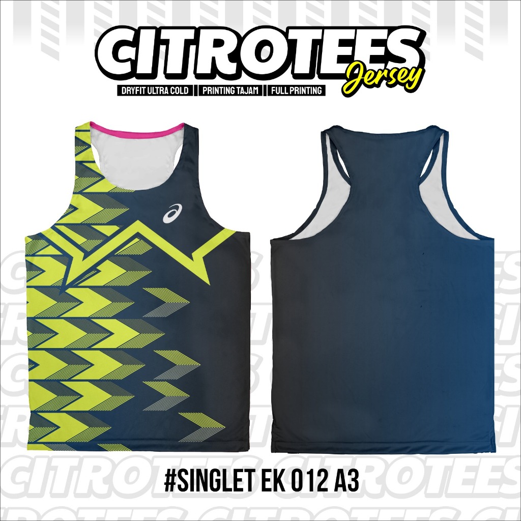 SINGLET JERSEY LARI EK 012 A3 | FREE CUSTOM | FULL PRINTING