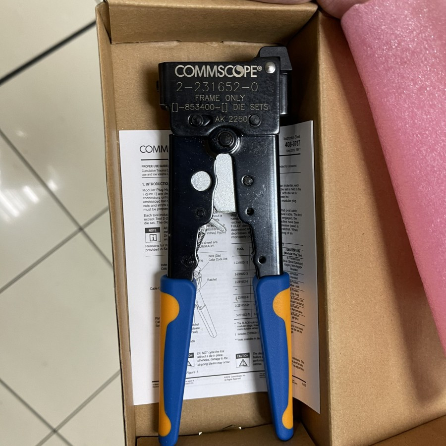 AMP Crimping Tool / COMMSCOPE Tang Crimping Tool RJ45 Cat5 ORIGINAL