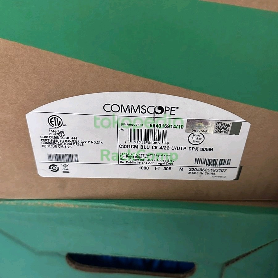AMP COMMSCOPE Kabel UTP Cat.6 23awg 305m/roll