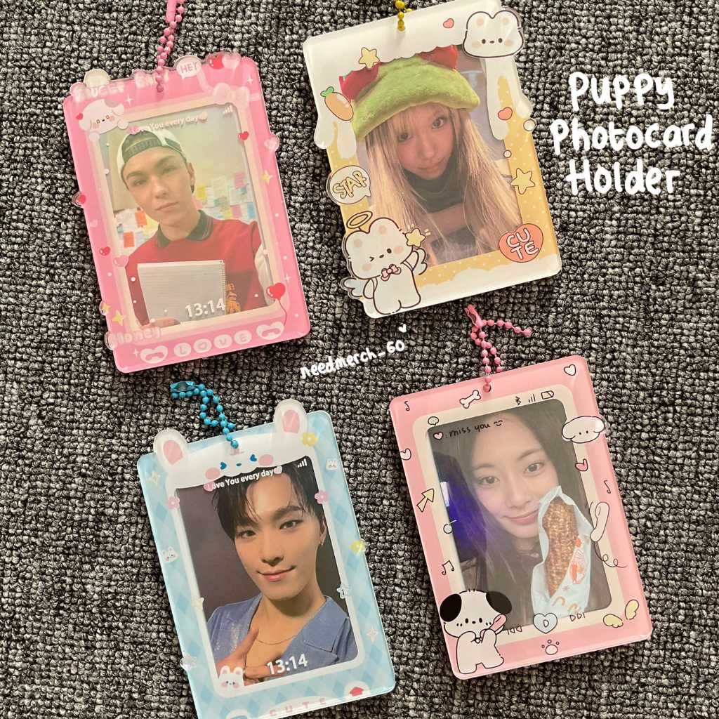READY STOCK PUPPY ACRYLIC PHOTOCARD HOLDER CAHOL