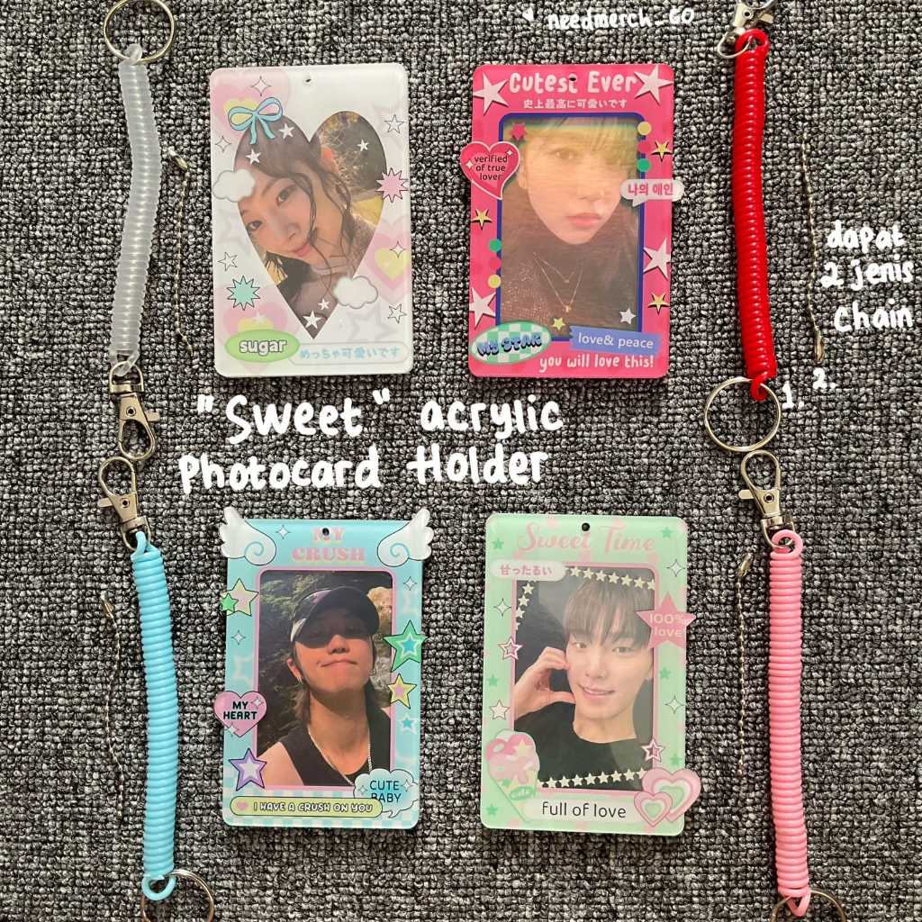 READY STOCK SWEET PHOTOCARD HOLDER CAHOL ACRYLIC