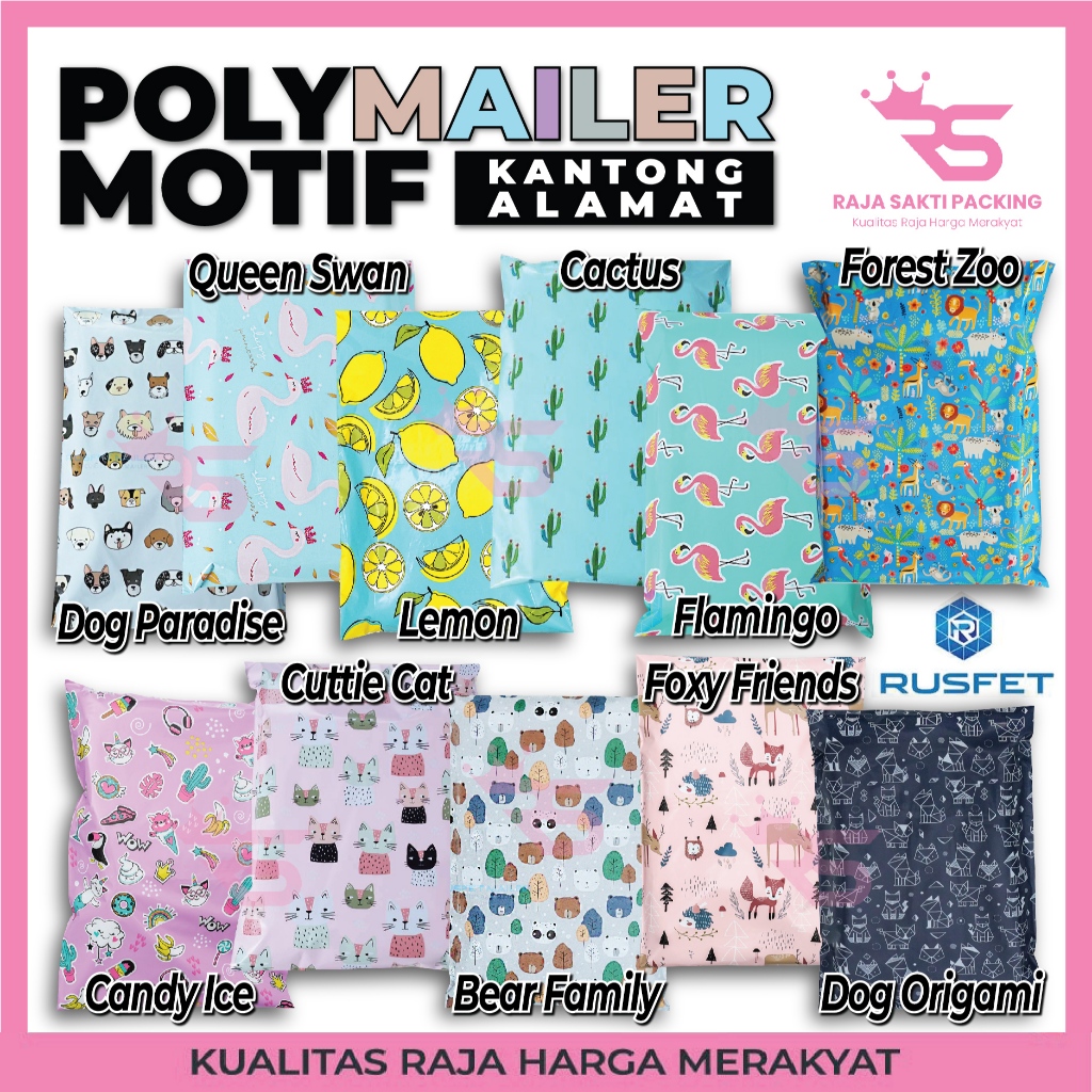 

Amplop Polymailer Motif Packing Online Plastik Polymailer Bungkus Kado Amplop Satuan Termurah