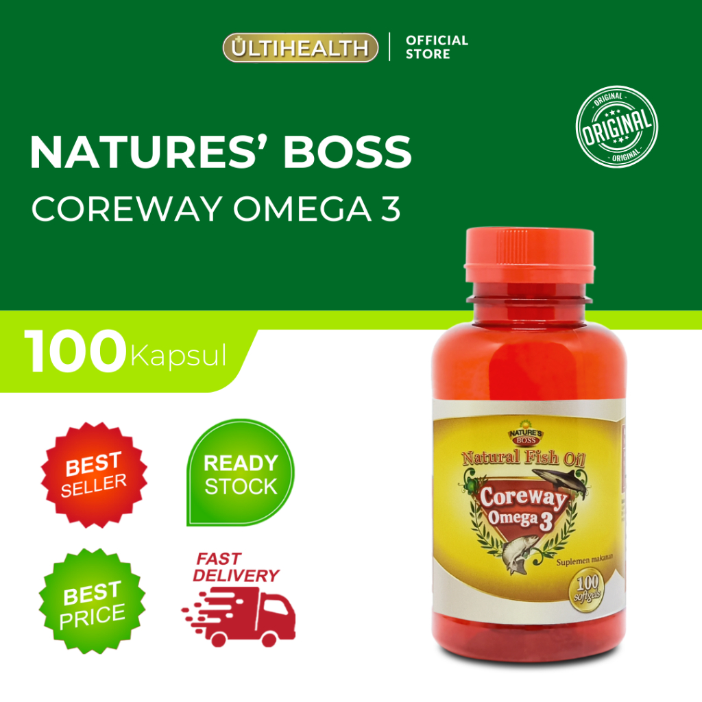 NATURE'S BOSS NATURAL FISH OIL COREWAY OMEGA 3 ISI 100