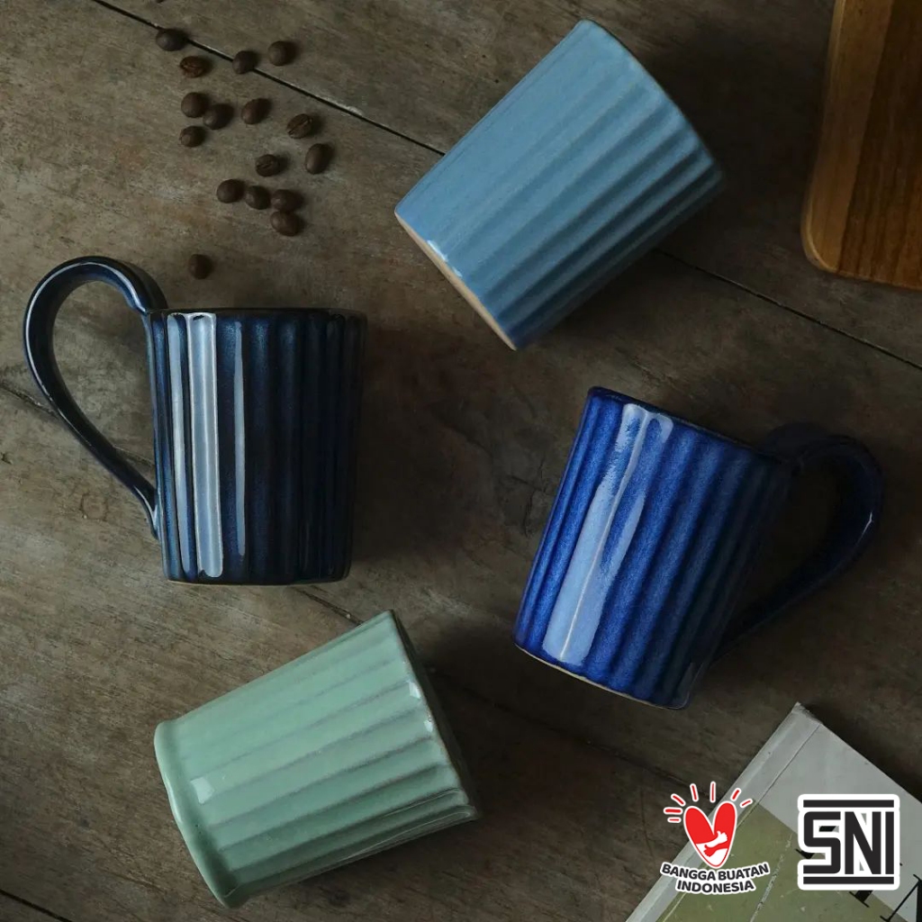 Naruna Cangkir  Keramik Janur Series