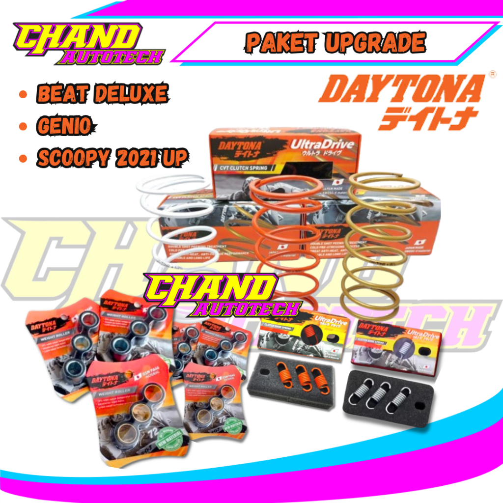 PAKET UPGRADE CVT DAYTONA GENIO BEAT DELUXE SCOOPY 2021UP PAKET KIRIAN DAYTONA PAKET CVT DAYTONA
