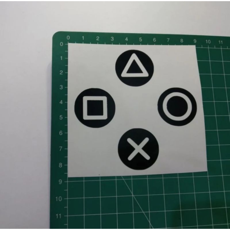 

stiker cutting tombol playstation