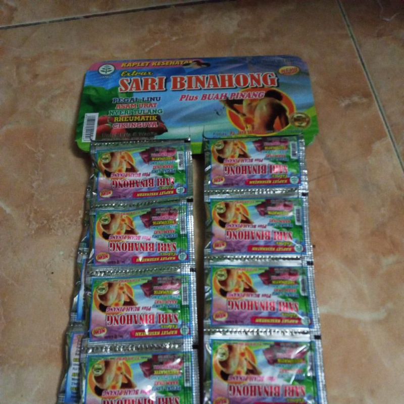 

Kaplet herbal buah pinang binahong renceng