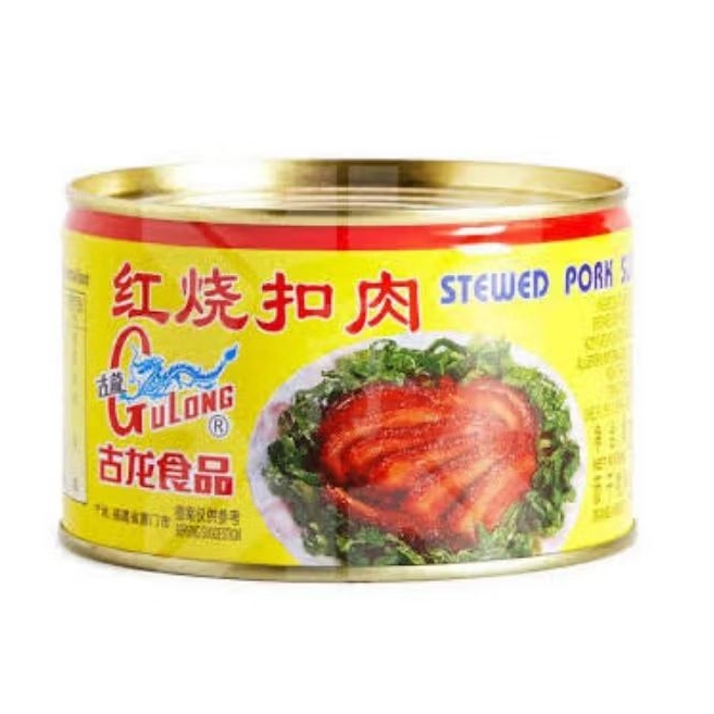 

Gulong Stewed Pork Sliced / Daging Samcan Babi Kaleng / Babi Hong 383 Gr